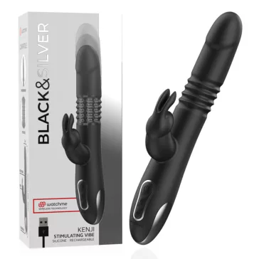   BLACK&SILVER - Kenji – izgató vibrátor, WatchMe technológiával
