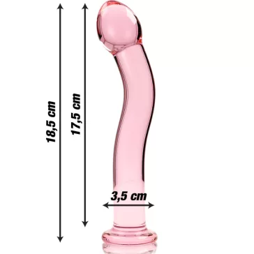   Ibiza Nebula 18 - prémium boroszilikát üveg dildó 18,5 cm