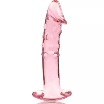   Ibiza Nebula 19 – prémium üveg dildo, rózsaszín, 18,5 cm