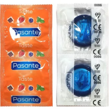 PASANTE - Áfonyás óvszerek 144 darabos kiszerelésben