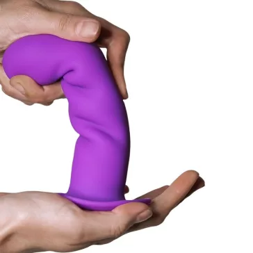   ADRIEN LASTIC - Premium szilikon dildó, érzéki lila színben