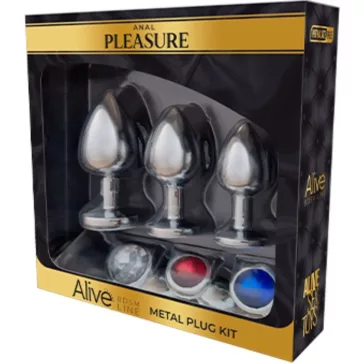 ALIVE – prémium fém anális játék készlet 3 dugóval