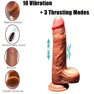   ARMONY – reális érzetű vibráló dildó távirányítóval 22,5 cm