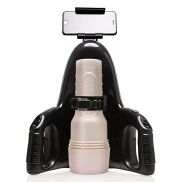   Fleshlight Autumn Falls Cream maszturbátor, univerzális automata adapterrel + 50ml síkosító - vagina