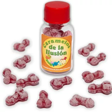 Diablo Picante – eper ízű péniszcukorka, 12 db