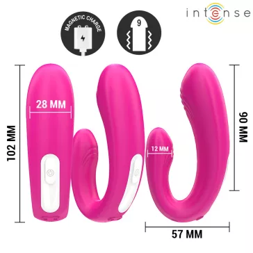   INTENSE – dupla U-alakú vibráló stimulátor távirányítóval
