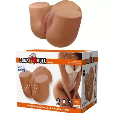   CRAZY BULL - reális női fenék vibrátor szívással és hanggal