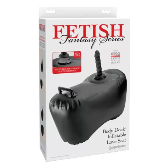 Fetish Fantasy Sorozat Felfújható szerelmi szék levehető dildóval 69 cm fekete