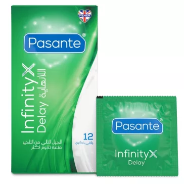 Pasante óvszer retardáló hatás 12 darab latex fekete