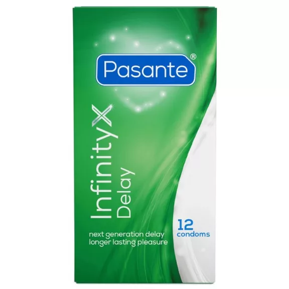 Pasante óvszer retardáló hatás 12 darab latex fekete