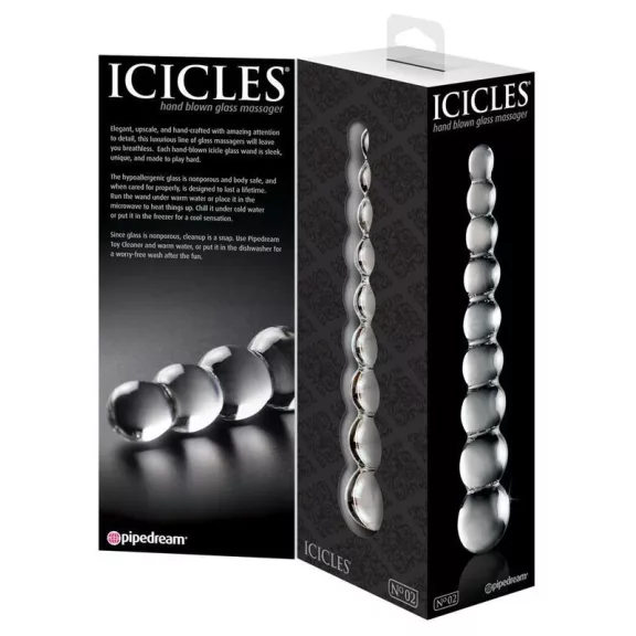 ICICLES - elegáns üvegből készült masszírozó