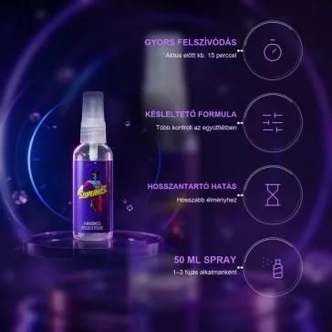 Szuperhős Magömlés késleltető spray - 50 ml