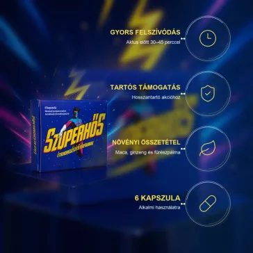 Szuperhős Alkalmi potencianövelő kapszula - 6 db