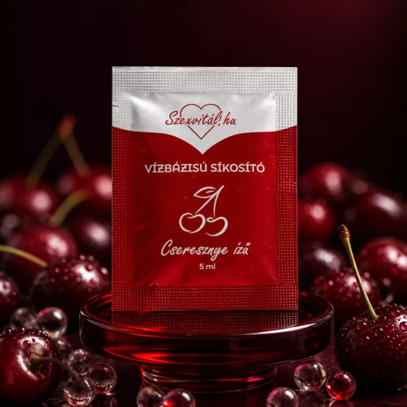 Szexvitál Vízbázisú síkosító 5 ml - Cseresznye izű Szexvitál Vízbázisú síkosító 5 ml - Cseresznye izű