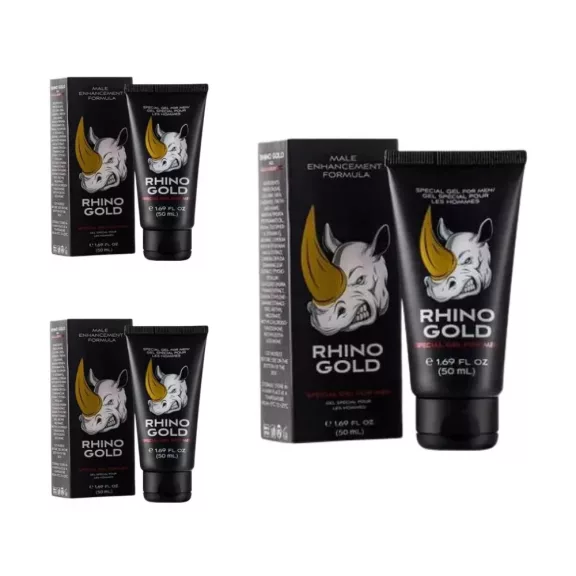Mesterhármas - Rhino Gold Potencianövelő és Erekció Gél Férfiaknak (50ml) csomag - 3 db Mesterhármas - Rhino Gold Potencianövelő és Erekció Gél Férfiaknak (50ml) csomag - 3 db