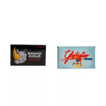   RHINO GOLD - 6 DB + Gladiátor Strong Kapszula Férfiaknak - 4 db
